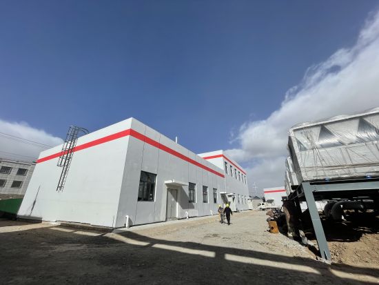 圖為大唐興海清潔能源有限公司子科灘鎮(zhèn)、河卡鎮(zhèn)項目建成開始供熱。曹有山 攝